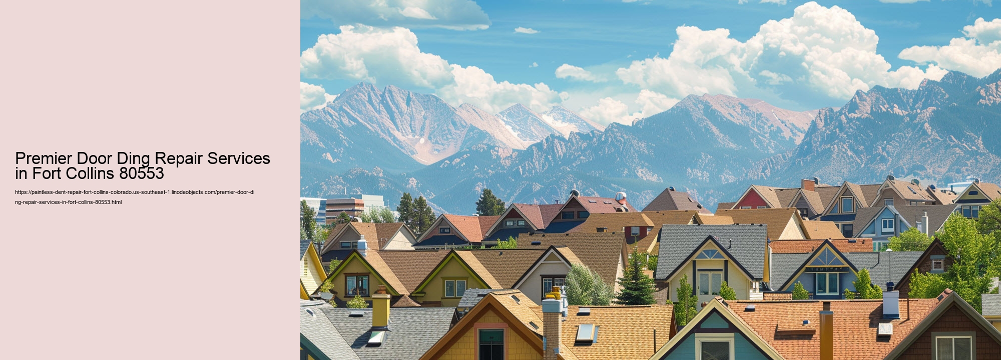 Premier Door Ding Repair Services in Fort Collins 80553